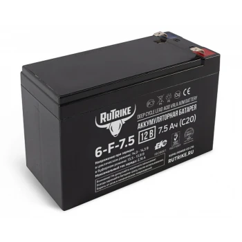 Аккумулятор RuTrike 6-F-7,5 (12V7,5A/H C20)